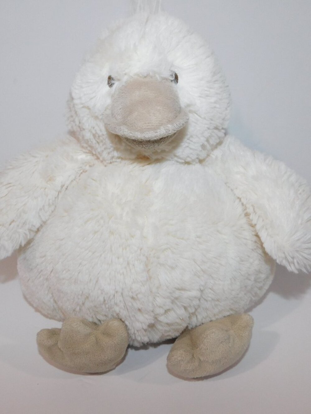 Baby Gund Chub Duck 12" Cream Rolly Polly Plush Stuffed soft lovey Toy 4043897